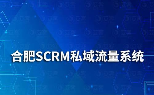 合肥SCRM私域流量管理系统