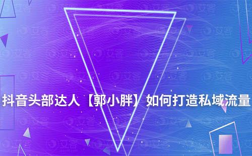 抖音头部达人【郭小胖】如何通过私域实现高效增长